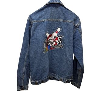 Vintage Coca-Cola Bowling Embroidered Denim Jacket
